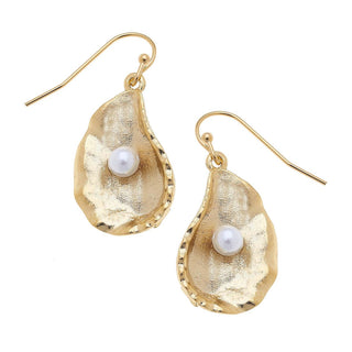 Susan Shaw | Oyster + Pearl Earrings