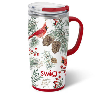 Winter Cardinals Travel Mug 22oz
