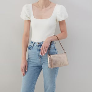 HOBO  Darcy Crossbody | Pink Gold Metallic