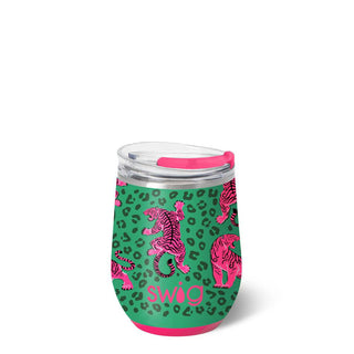 Swig's easy tiger stemless wine cup.