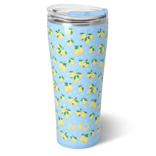 Lemon patterned 32oz tumbler.