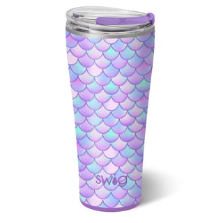Mermaid pattern 32oz tumbler.
