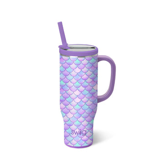 Mermaid pattern mega mug.
