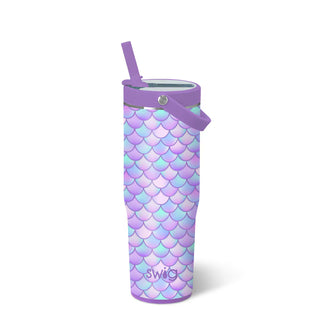Mermaid pattern to-go tumbler.