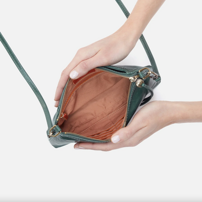 Darcy Convertible Crossbody/Baguette/Wristlet | Sage Leaf