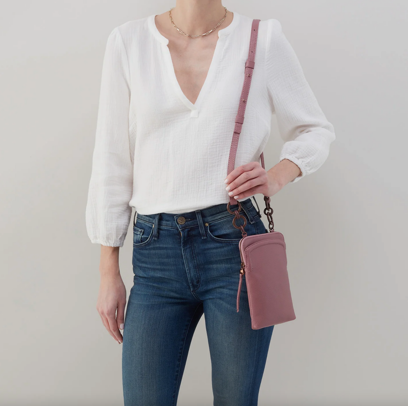 Nila Phone Crossbody | Mauve