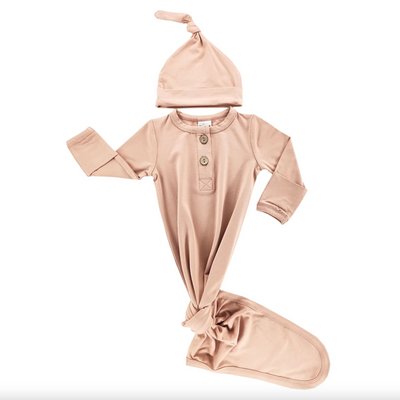 Blush Bamboo Sleep Gown Set