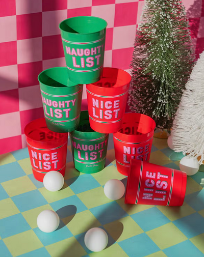 Naughty vs. Nice Holiday Party Pong Set