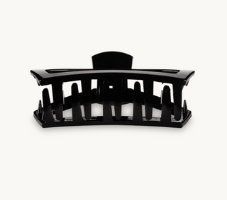 Open Jet Black Medium Hair Clip