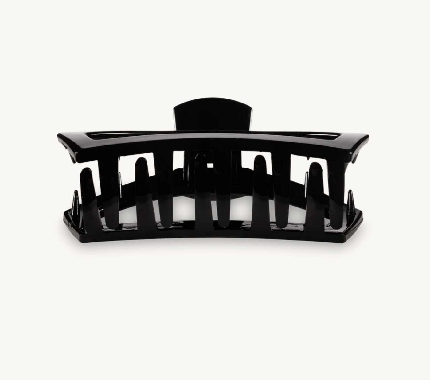 Open Jet Black Medium Hair Clip