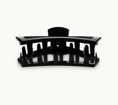 Open Jet Black Medium Hair Clip