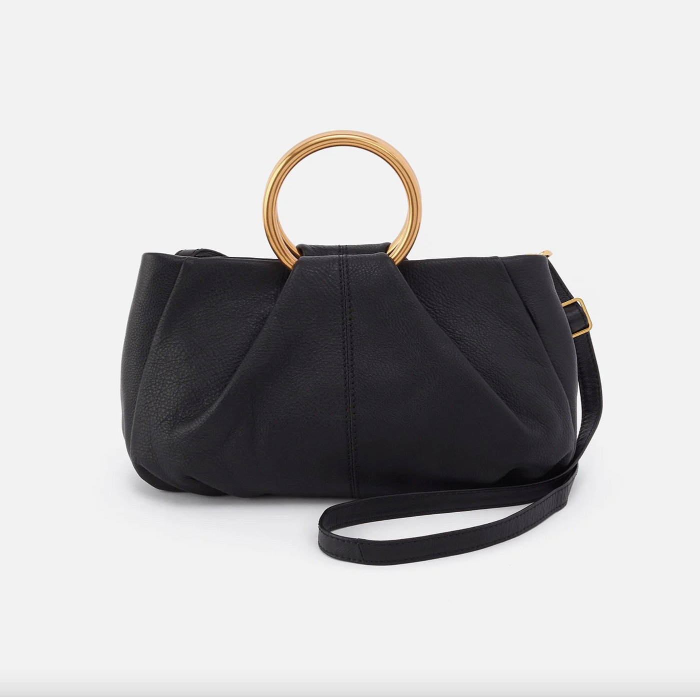 Sheila Hard Ring Satchel | Black