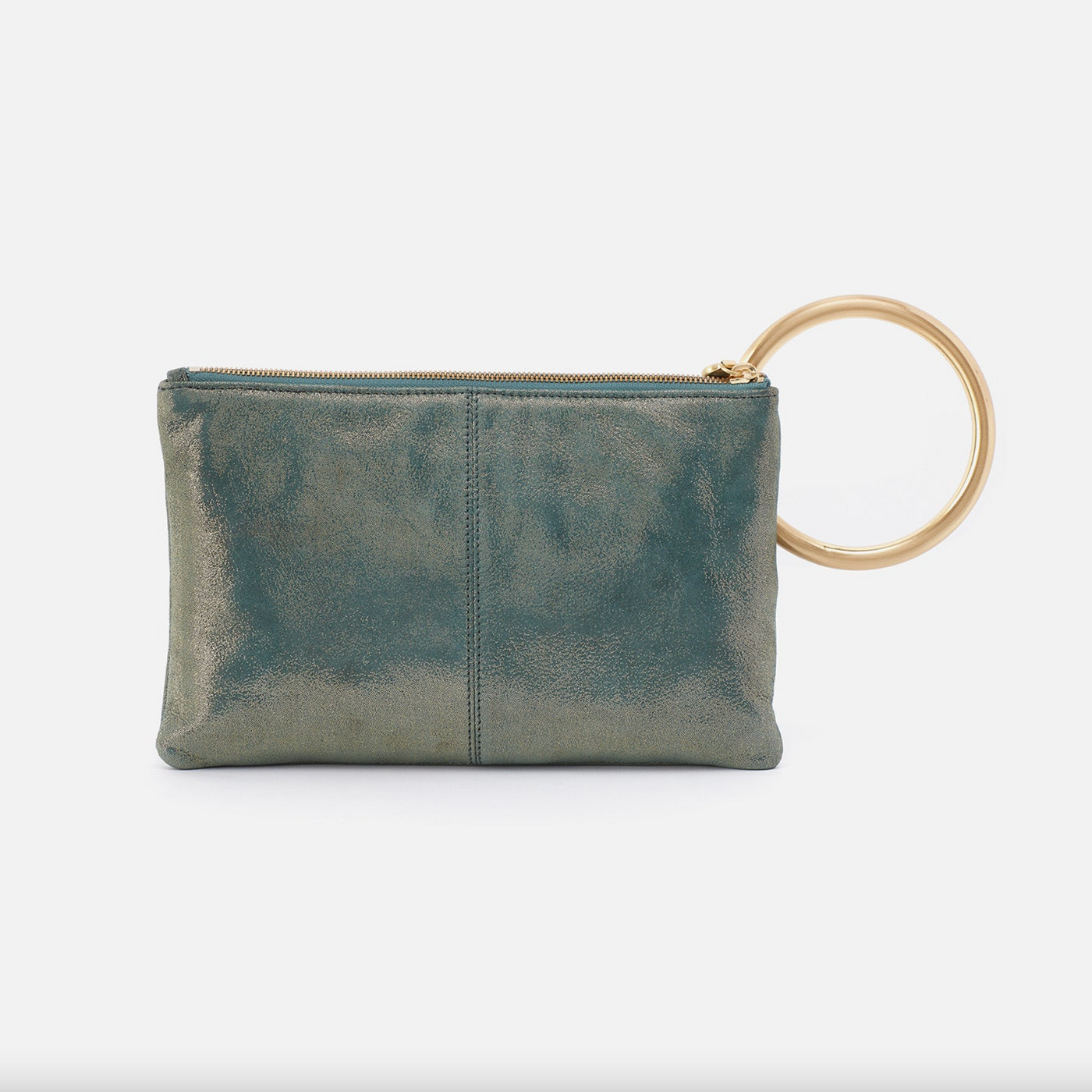 Sheila Hard Ring Clutch | Evergreen Shimmer