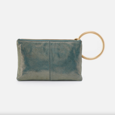 Sheila Hard Ring Clutch | Evergreen Shimmer