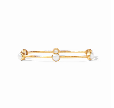 Milano Luxe Bangle Gold/Pearl - Large