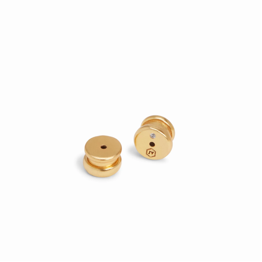 Noel Pearl Statement Earrings Gold/Cubic Zirconia