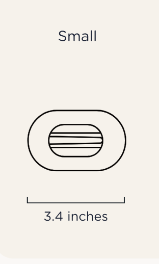 Toasted Small Flat Round Hair Clip