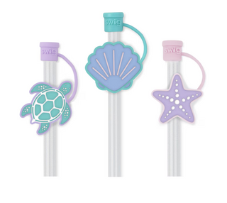 Sea Swirl Straw Topper Set