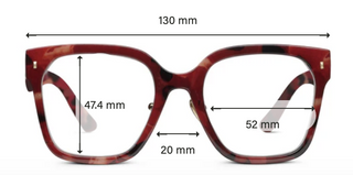 Piper Reading Glasses Fire Tortoise