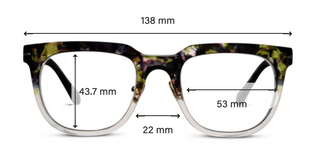Crawford Reading Glasses Olive Botanico/Gray