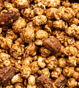 Cinnamon Bourbon Pecan Popcorn