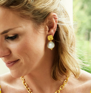 Susan Shaw | Cotton Pearl Earrings