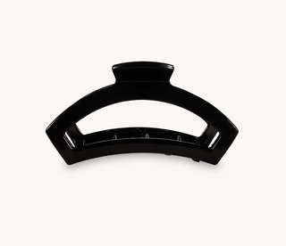 Open Jet Black Medium Hair Clip