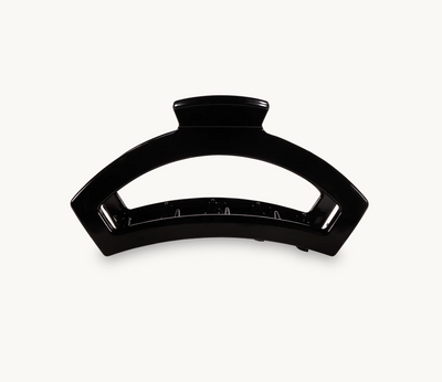 Open Jet Black Medium Hair Clip