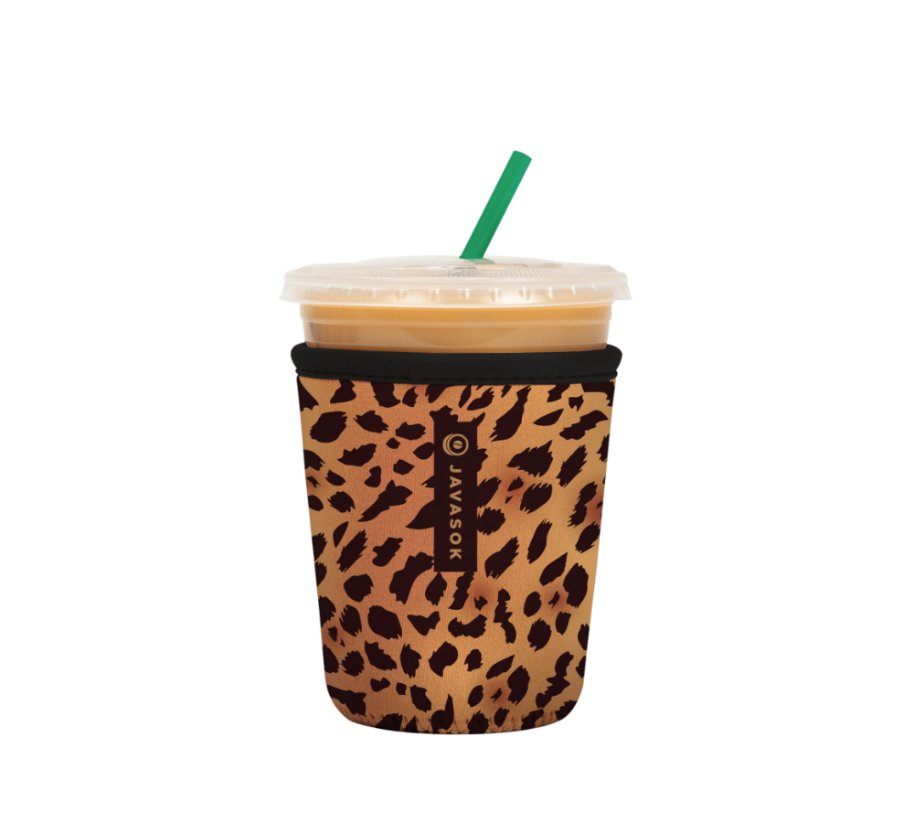 JavaSok Small Classic Leopard Drinkware Koozie