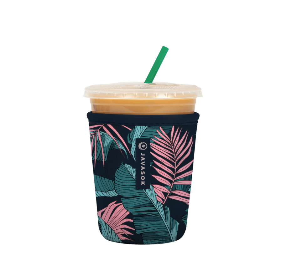 JavaSok Small Midnight Tropics Drinkware Koozie