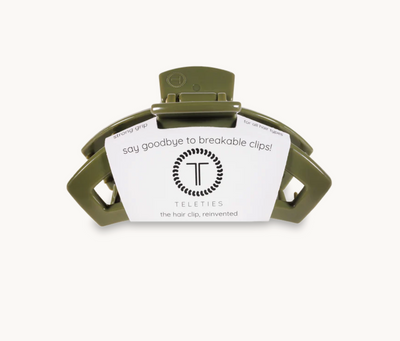 Open Olive Tiny Hair Clip