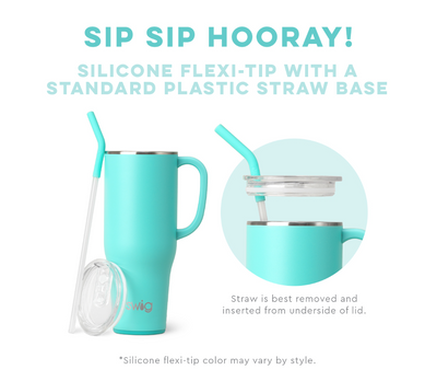 Shimmer Diamond White Mega Mug 40oz