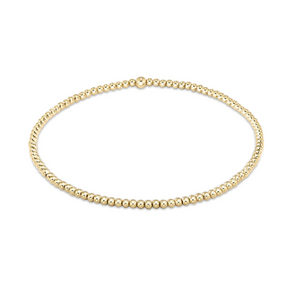 Classic Gold 2MM Bead Bracelet