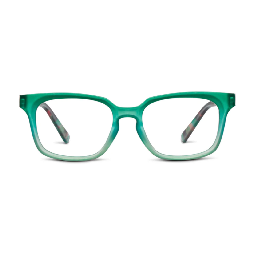 +3.00 Desert Sunrise Reading Glasses Teal/Teal Botanico
