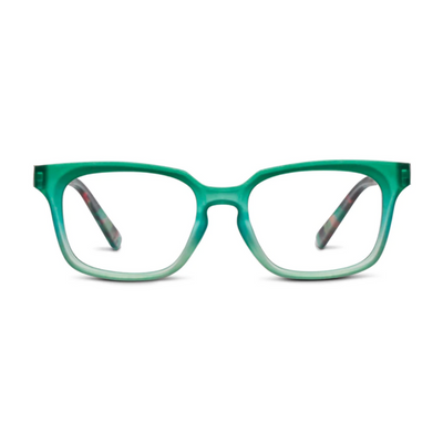 +3.00 Desert Sunrise Reading Glasses Teal/Teal Botanico