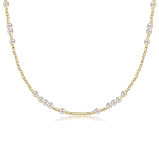 15" Choker Hope Unwritten - Pearl