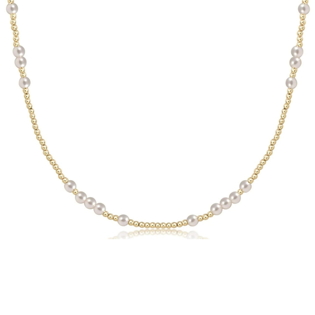 15" Choker Hope Unwritten - Pearl