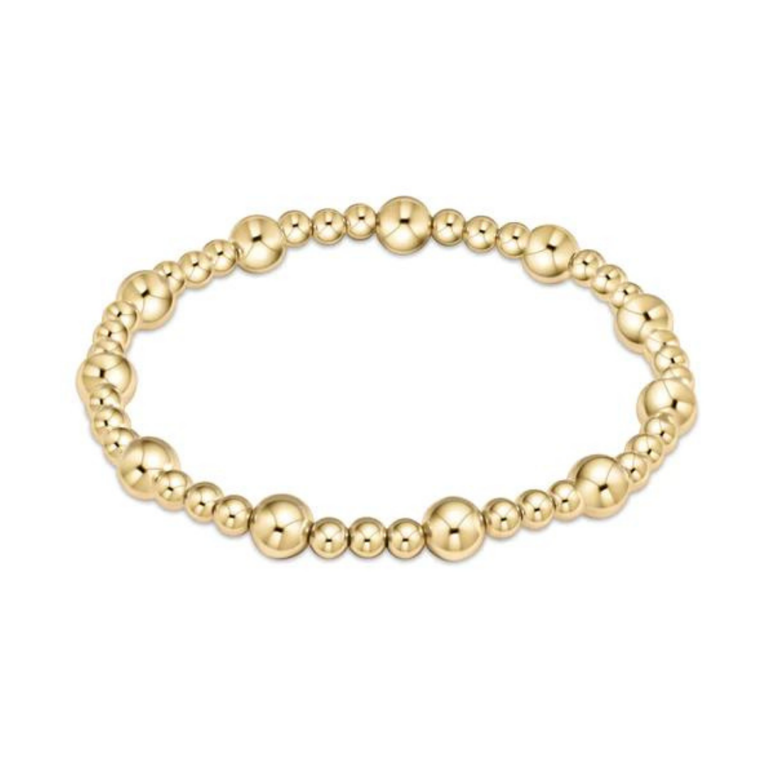Enewton Extends - Classic Sincerity Pattern 6mm Beaded Bracelet - Gold
