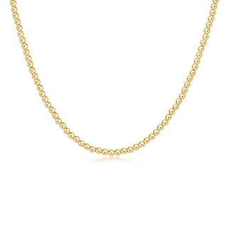 15" Choker Classic Gold 3mm Bead