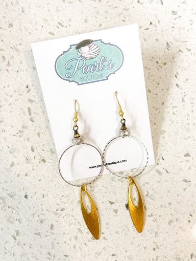 Rodeo Queen Mixed Metal Earrings