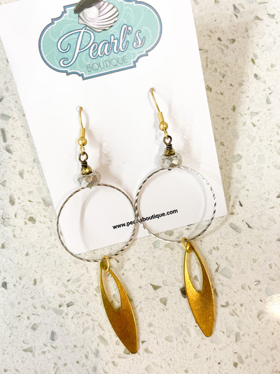 Rodeo Queen Mixed Metal Earrings