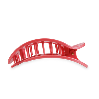 Calming Coral Large Round Flat Hair Clip