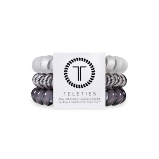 Silver Flames Large Hair Ties
