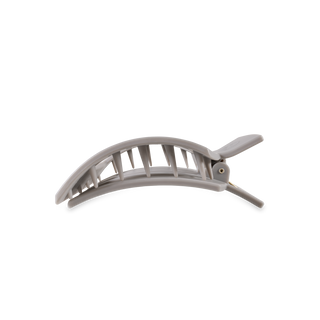 Silver Flames Medium Flat Square Hair Clip