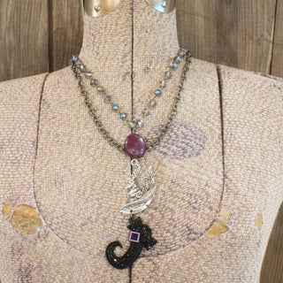 Purple Passion Witch Attire Layered Necklace