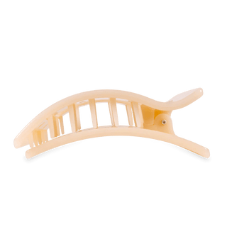Almond Beige Large Flat Rectangle Hair Clip