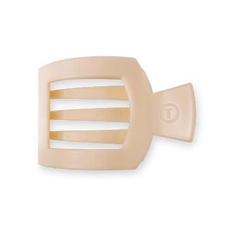 Almond Beige Medium Flat Square Clip