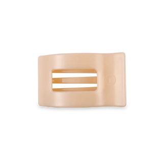 Almond Beige Small Flat Rectangle Hair Clip