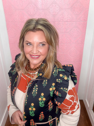 Amberleaf Ruffle Sleeve Vest