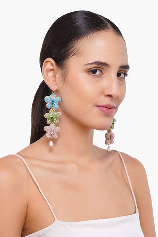 America & Beyond | Beach Club Beaded Earrings